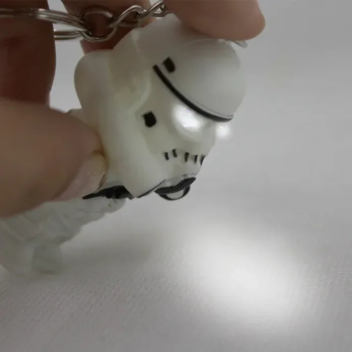 LED Sound Light Darth Vader Keychain – Mini Figurine Gift for Star Wars Fans