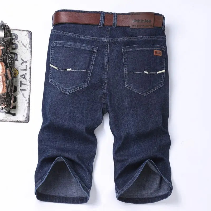 Men's Premium Loose Fit Denim Shorts – Casual Business Summer Jean Shorts