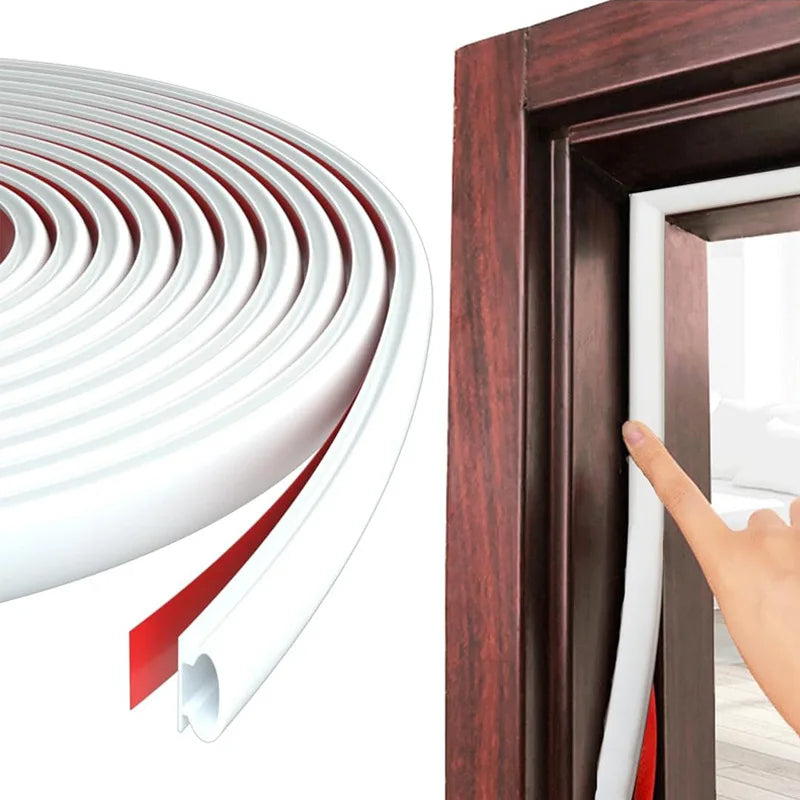 Window Weather Sealing Strip - 6M Self-Adhesive Dustproof Soundproof Door & Window Insulation Tape 10×6mm