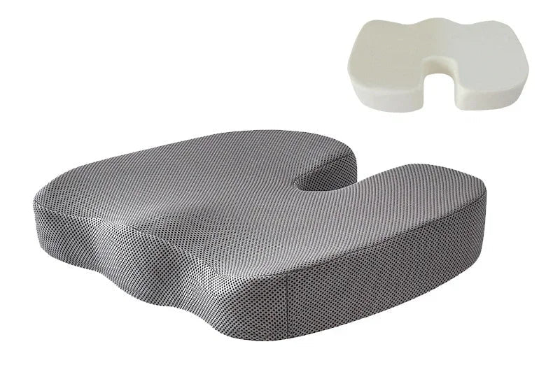Orthopedic Memory Foam Seat Cushion β U-Shaped Coccyx Support Pad for Office Chair, Car & Home Comfort Massage Cushion