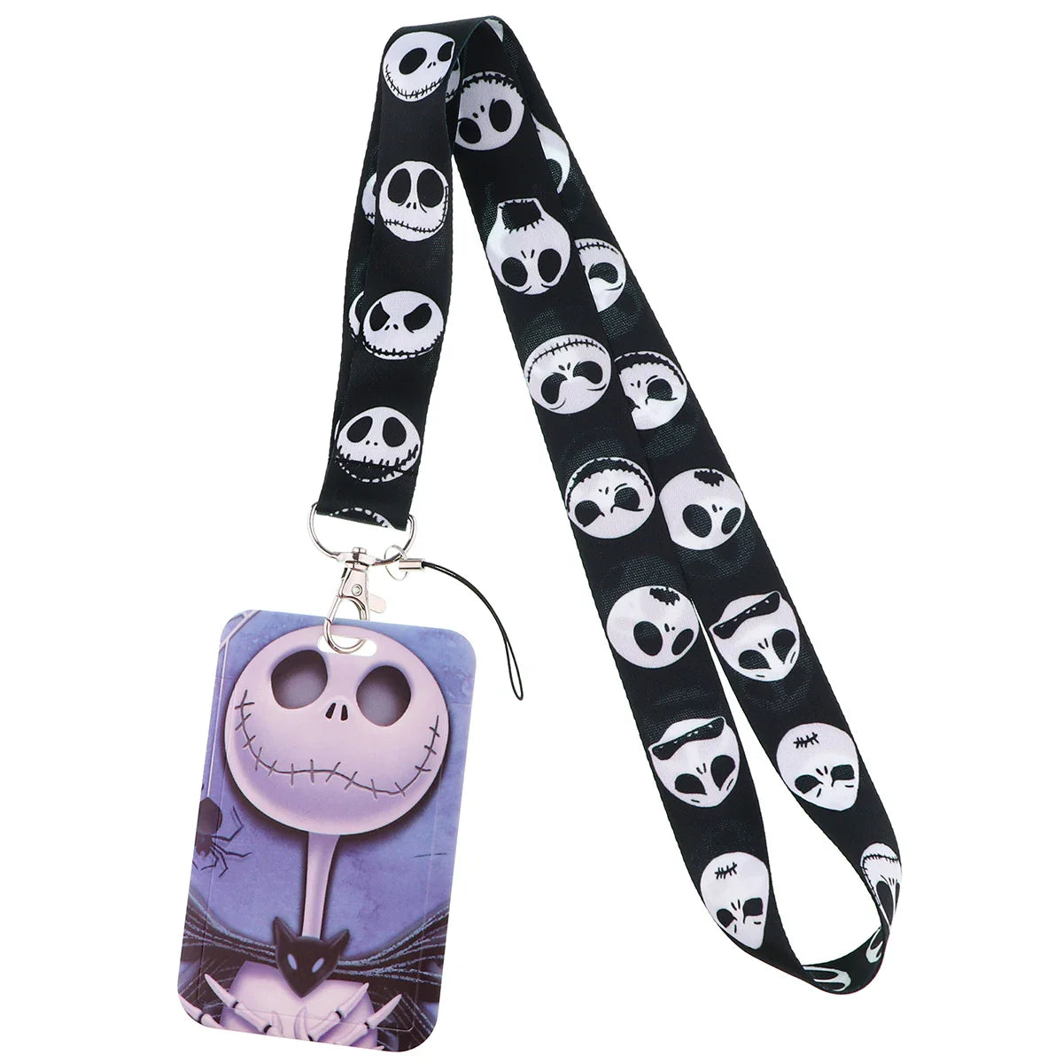 Lilo & Stitch Cute Couples Lanyard – Keychain, ID Badge Holder & Phone Strap with Card Cover Charm Accessories