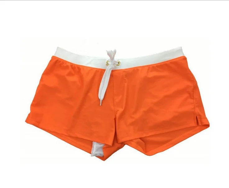 Men’s Quick-Dry Swim Trunks - Back Pocket Beach Boxer Shorts for Summer Swimming