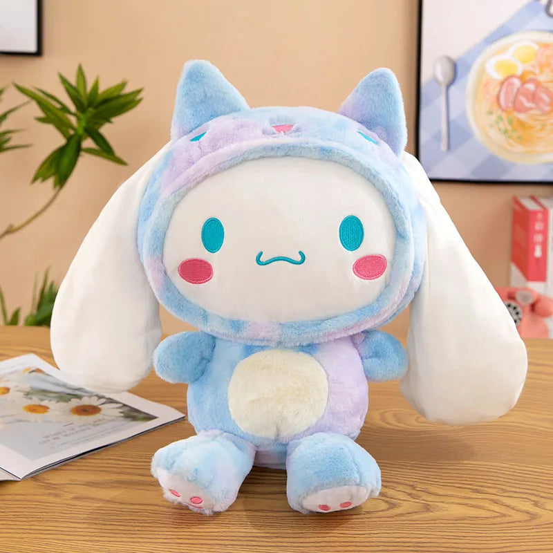 Kawaii Sanrio Cinnamoroll Plushie Toy – Heart Shaped Soft Stuffed Doll, Cute Japanese Cartoon Toy for Children's Birthday Gift