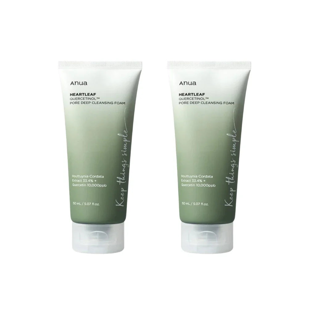 Heartleaf Quercetinol Deep Cleansing Foam Cleanser – Pore-Refining Skin Care for Women