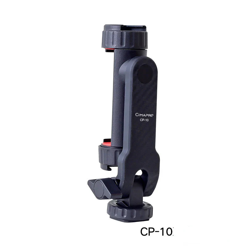 Vertical Shooting Phone & DSLR Monitor Mount Clamp – Tripod Holder for Smartphone Vlogging