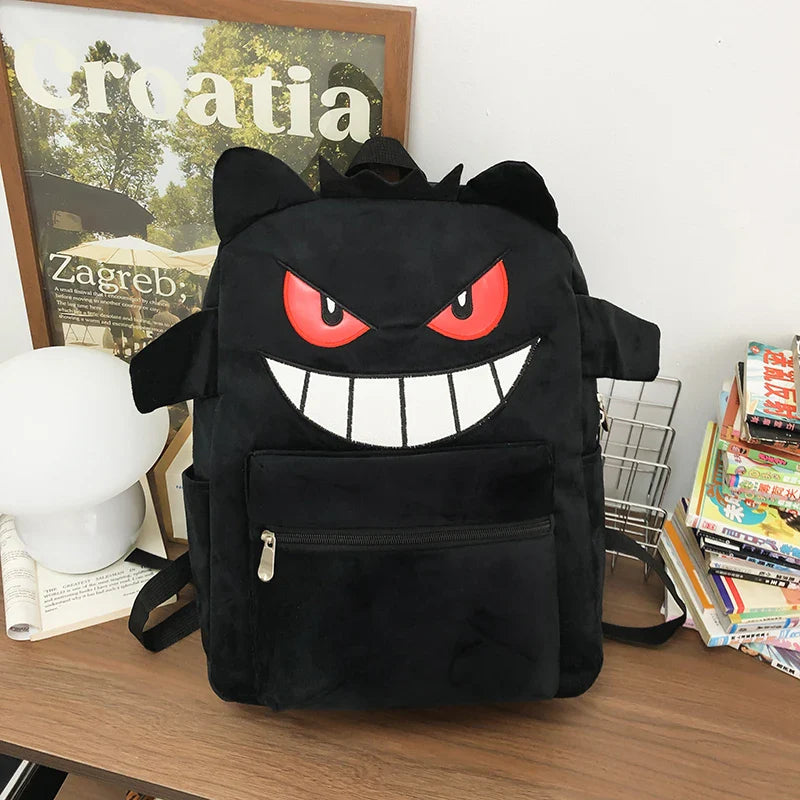 New Fashion Women's Backpack — High-Quality Large Capacity Computer Bag with Cartoon Pattern, Soft Fabric Shoulder Handbag