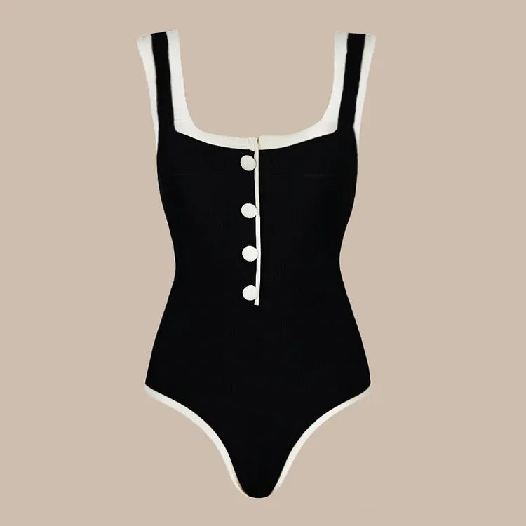 2025 Women’s 2-Piece Floral Print Swimsuit – High-End Ruffle Design, Slimming One-Piece Holiday Swimwear