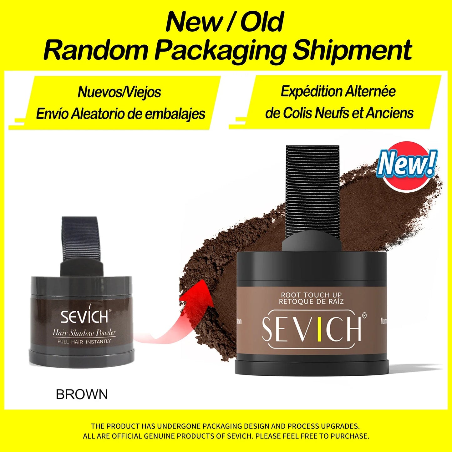 Sevich Hairline Powder 4g — Natural Hairline Shadow Makeup Hair Loss Concealer Unisex