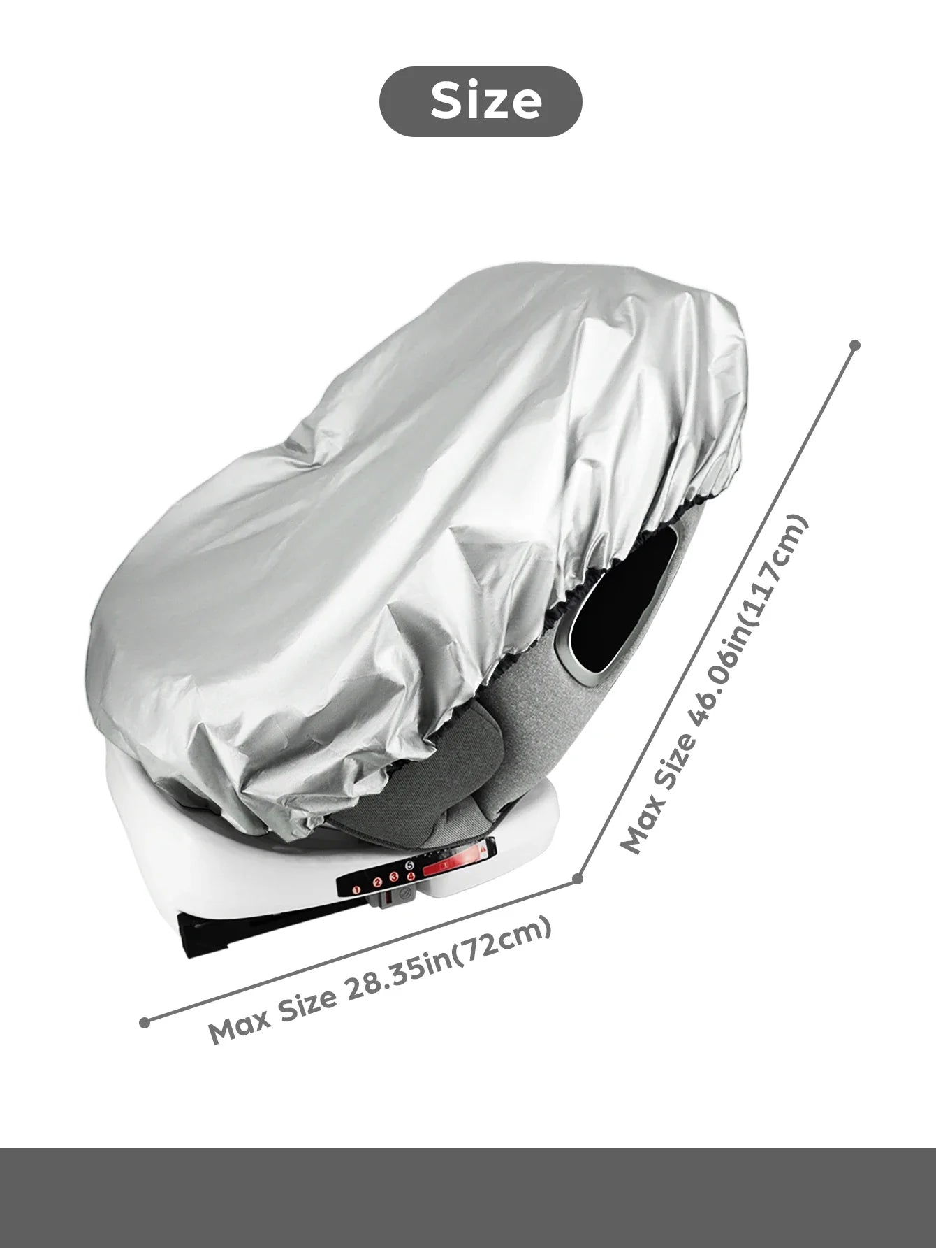 Baby Car Seat Sun Shade Cover – Universal UV Sun & Heat Blocker for Travel, Infant Car Seat Accessory