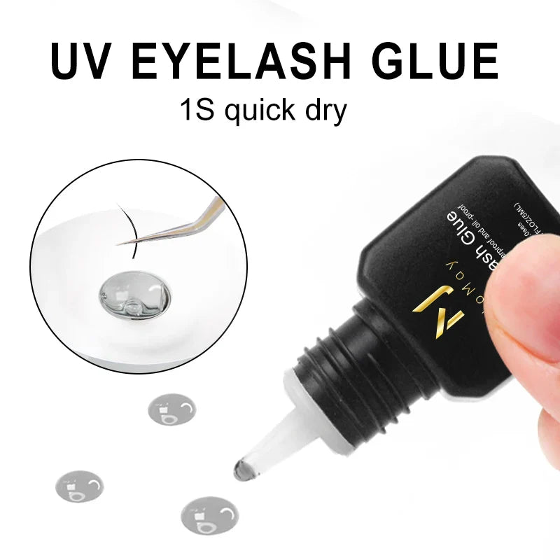 JOMAY UV Eyelash Glue 4 Colors – Fast-Dry, Strong, Long-Lasting & Waterproof Adhesive