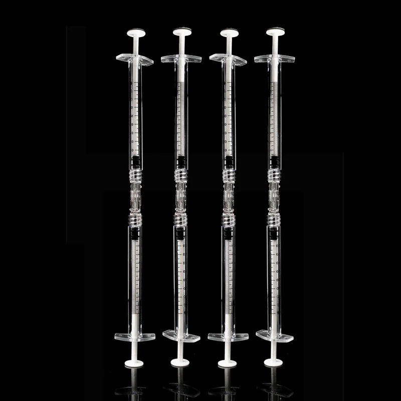 Transparent PP Luer Thread Double-Way Syringe Connector – Durable Sterile Medical Adapter