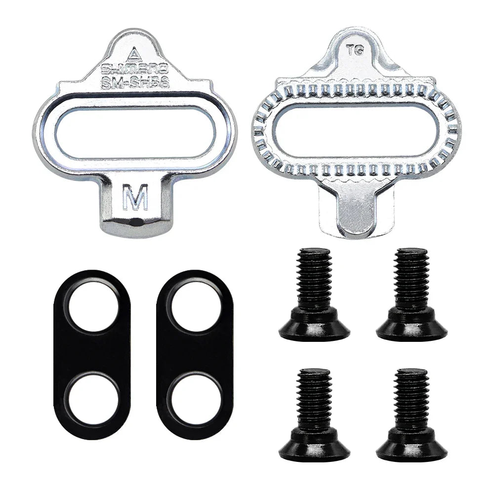 SHIMANO SH51 SH56 Bike Cleats: Single Release MTB Cleats System Compatible with M520, M515, M505, A520, M424, M545, M540 Pedals