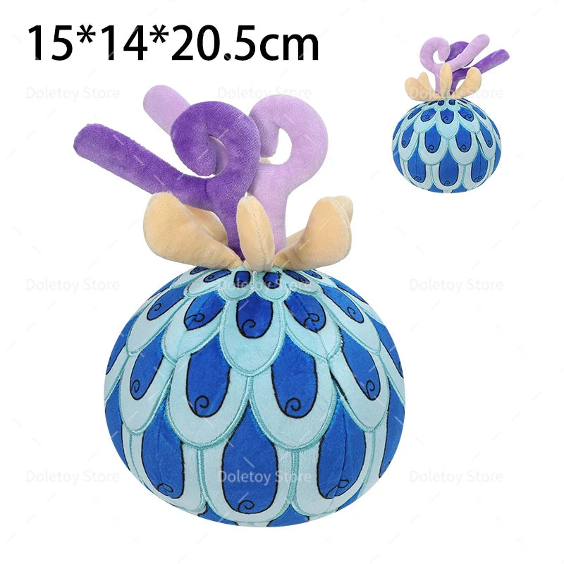 One Piece Plush Pillow Doll – Large Devil Fruit Anime Luffy, Chopper & Op-Op Stuffed Toy for Birthday Gift