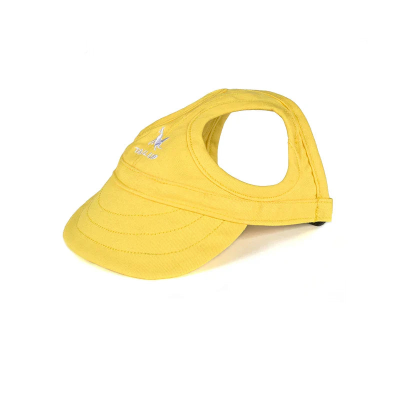 Adjustable Pet Dog Baseball Cap – Cute Travel Sun Visor Hat with Ear Holes | Outdoor Breathable Sport Pet Cap for Dogs