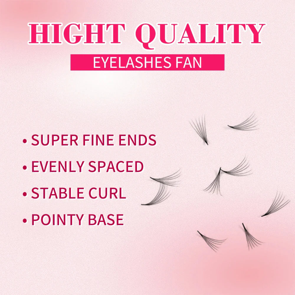 Ultra-Speed Premade Lash Fans 3–20D | 0.05/0.07mm Narrow Pointy Base — Volume Individual Eyelash Extensions