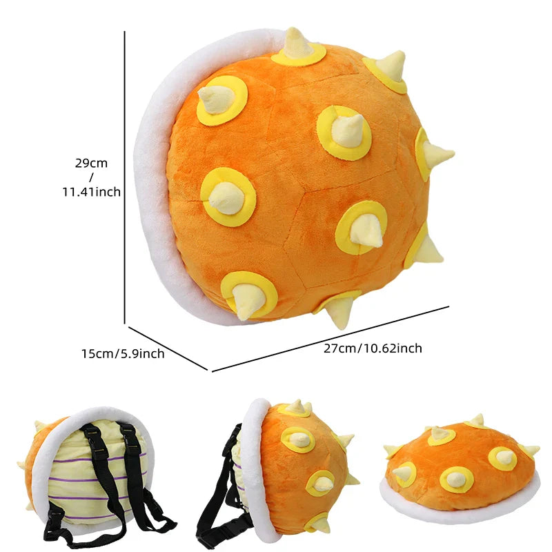 17 Styles Mario & Pokemon Plush Backpack – Koopa, Charizard, Mimikyu, Eevee, Snorlax, Gengar, Mew Turtle Shell Stuffed Toy Bag