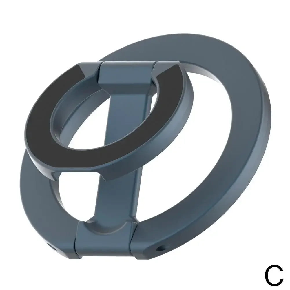 Magnetic Phone Ring Holder - 360° Rotating Foldable Dual-Sided Magnetic Stand for iPhone 17/16/15