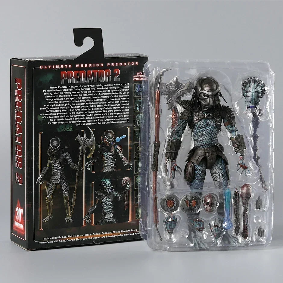 NECA Predator 2 Warrior 30th Anniversary Action Figure – Collectible Model Toy Gift