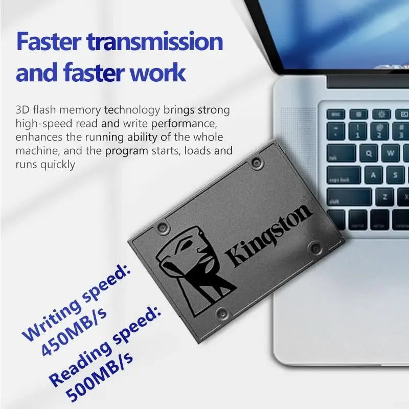 Kingston A400 SATA III 2.5" SSD – Internal Solid State Drive 120GB/240GB/480GB/960GB High-Speed Storage for Laptop & Desktop PC Upgrade