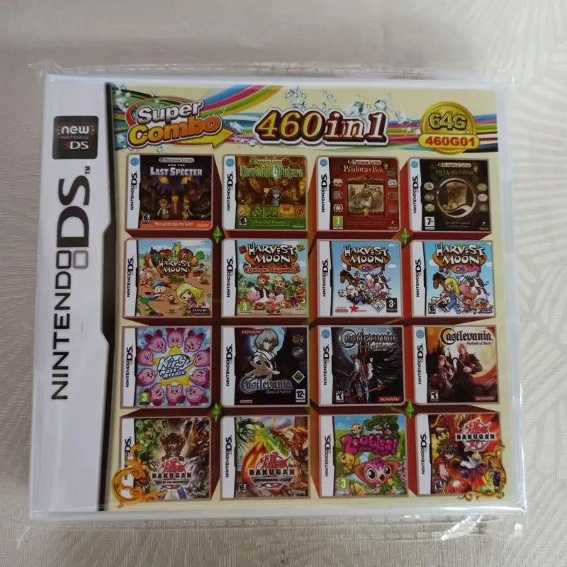 NDS/3DS Multi-ROM Game Card — 4300/510/500/208-in-1 Combined NDS Cartridge/Cassette
