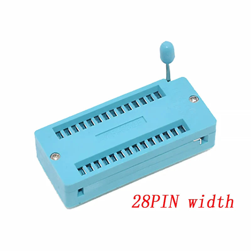 2.54mm Green DIP ZIF IC Socket – Universal P14-P40 Pin Solder Type Test Socket for IC Lock