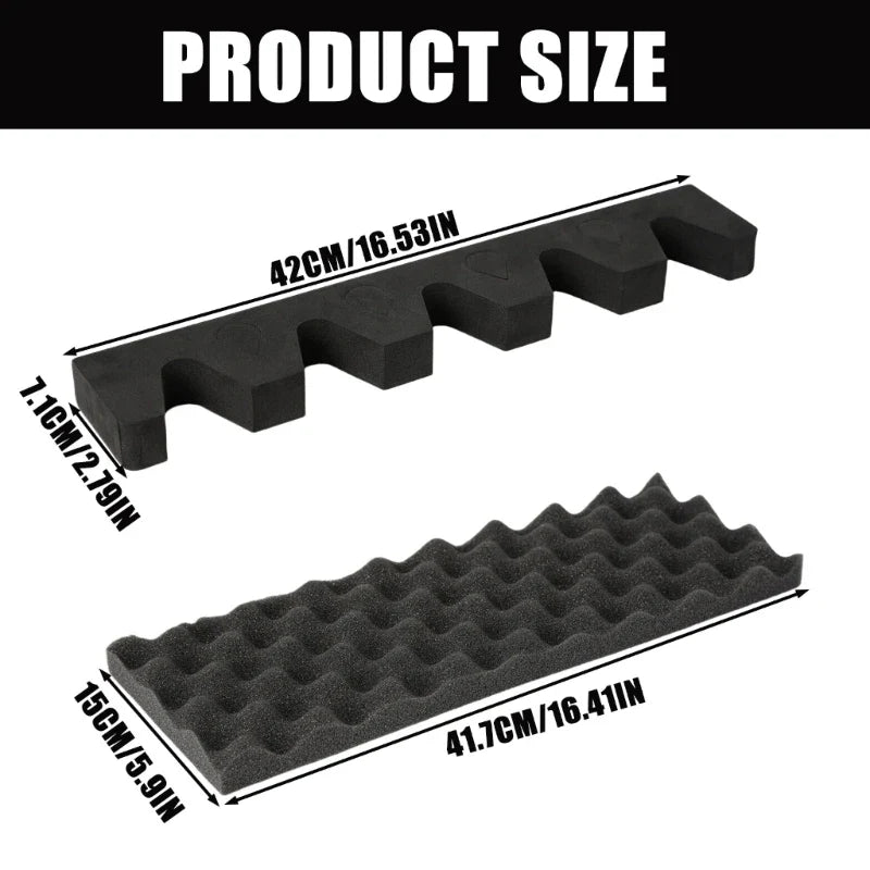 5 Slot Rifle Storage Rack - Lightweight EVA Foam Protective Organizer for Firearm Barrel & Equipment Storage