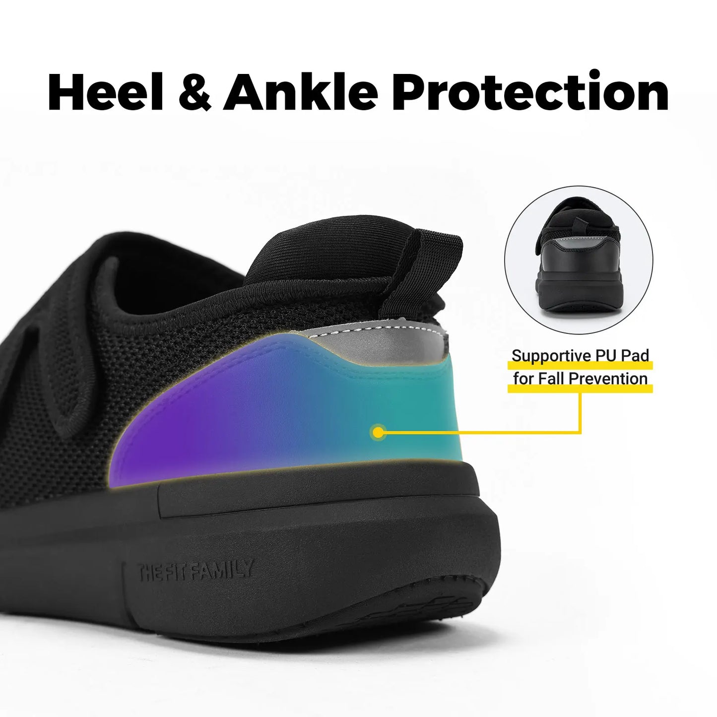 FitVille Men’s Extra Wide 4E Diabetic Walking Shoes, Orthopedic Adjustable Comfort Shoes for Swollen Feet with Arch Support & Cushioning