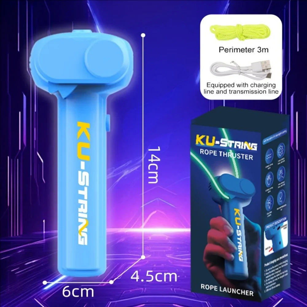 Glow-in-the-Dark Electric Rope Thruster — Fun Outdoor Decompression Toy for Kids, Cats & Pets