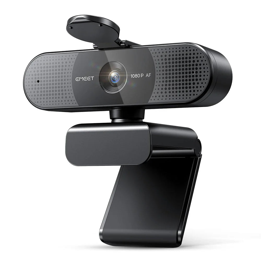 EMEET 4K/1080P Webcam for PC – Auto Focus Video Camera with Dual Microphones for Zoom, Teams & Video Calls