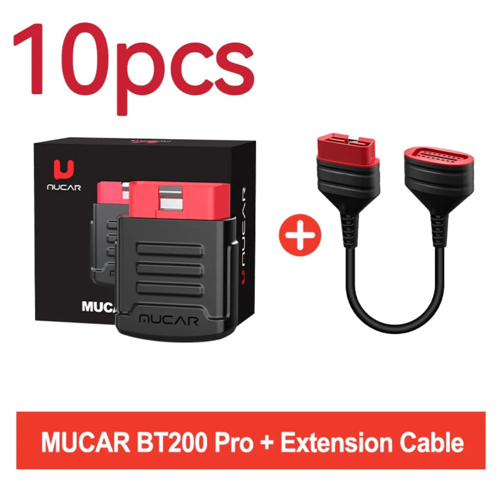 MUCAR BT200 OBD2 Automotive Diagnostic Scanner – Bluetooth/WiFi Car Tool with 15 Reset Functions