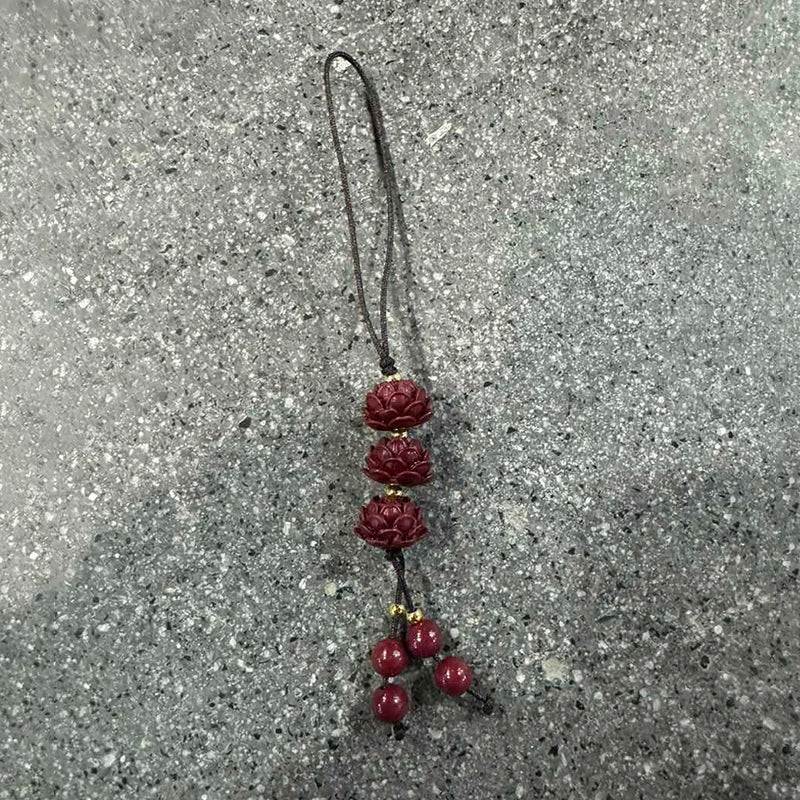Chinese Style Phone Lanyard - Retro Tassel Anti-Lost Strap with Keychain & Bag Charm