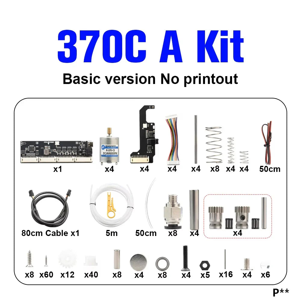 BLV AMS Lite BMCU370C Auto Refill Farm — Durable 3D Printer Accessory for A1 & A1 MINI, Strictly Tested, Type-C Support