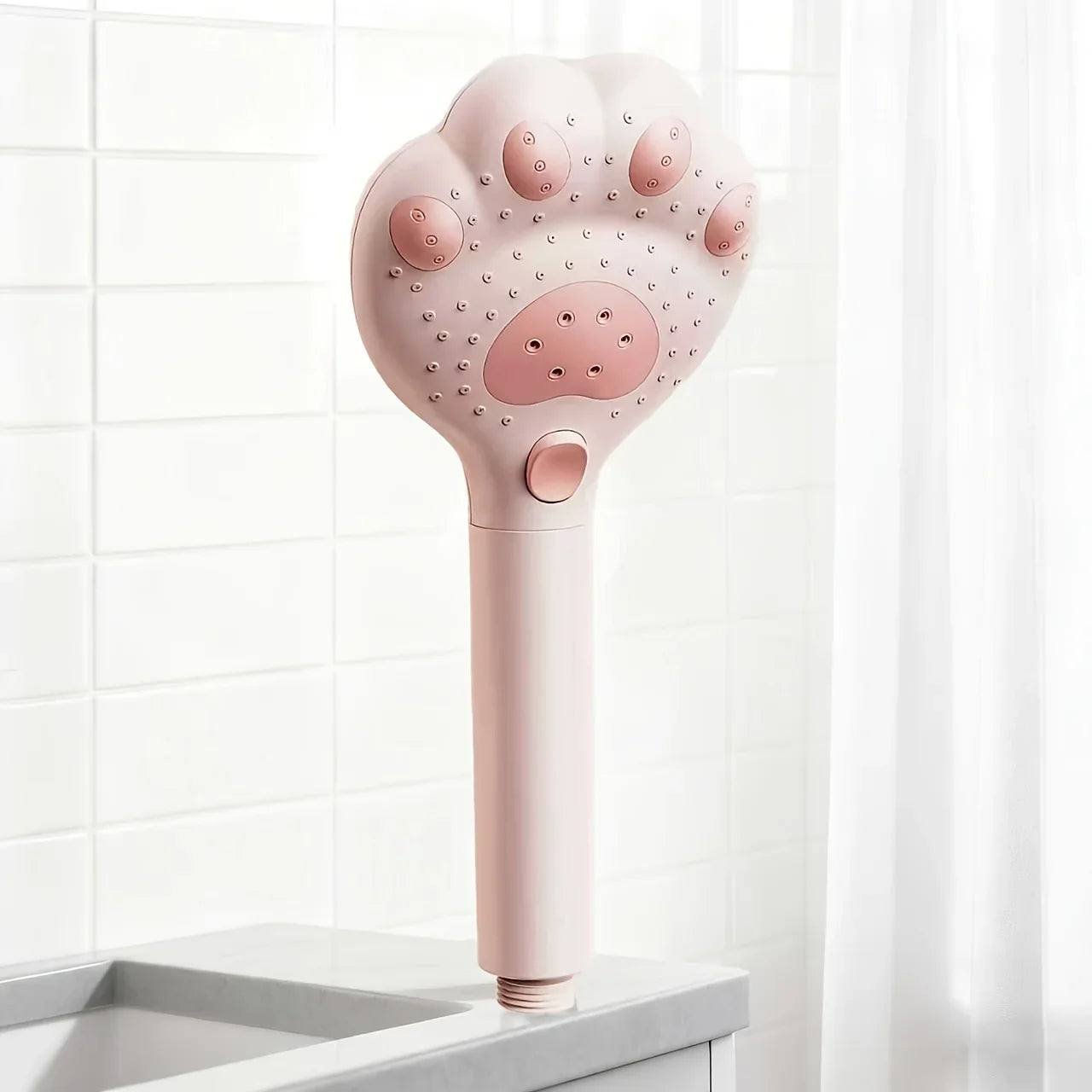 High Pressure Cat Paw Shower Head - 3-Mode Adjustable Filter Water-Saving Bathroom Faucet