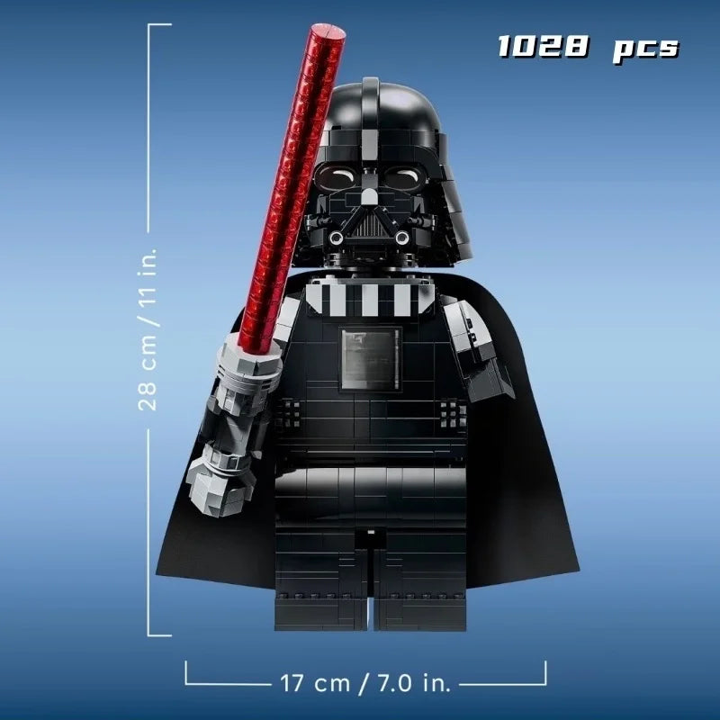 1028-Piece Adult Posable Minifigure Building Set - Creative Brick Model Toy & Birthday Gift