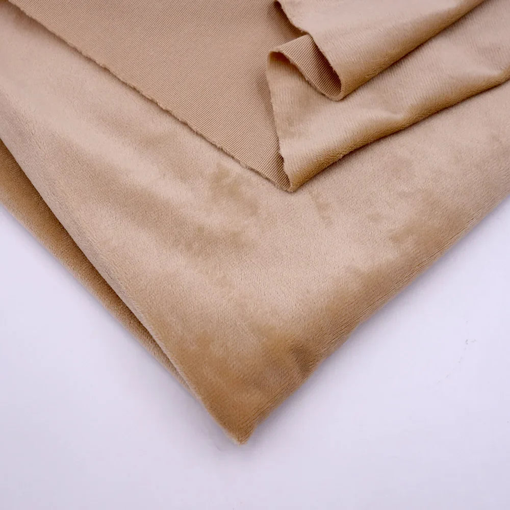 160CM/63" Wide Minky Plush Fabric – Super Soft Flannel Fabric for DIY Dolls, Toys, and Crafts, Sold by the Meter