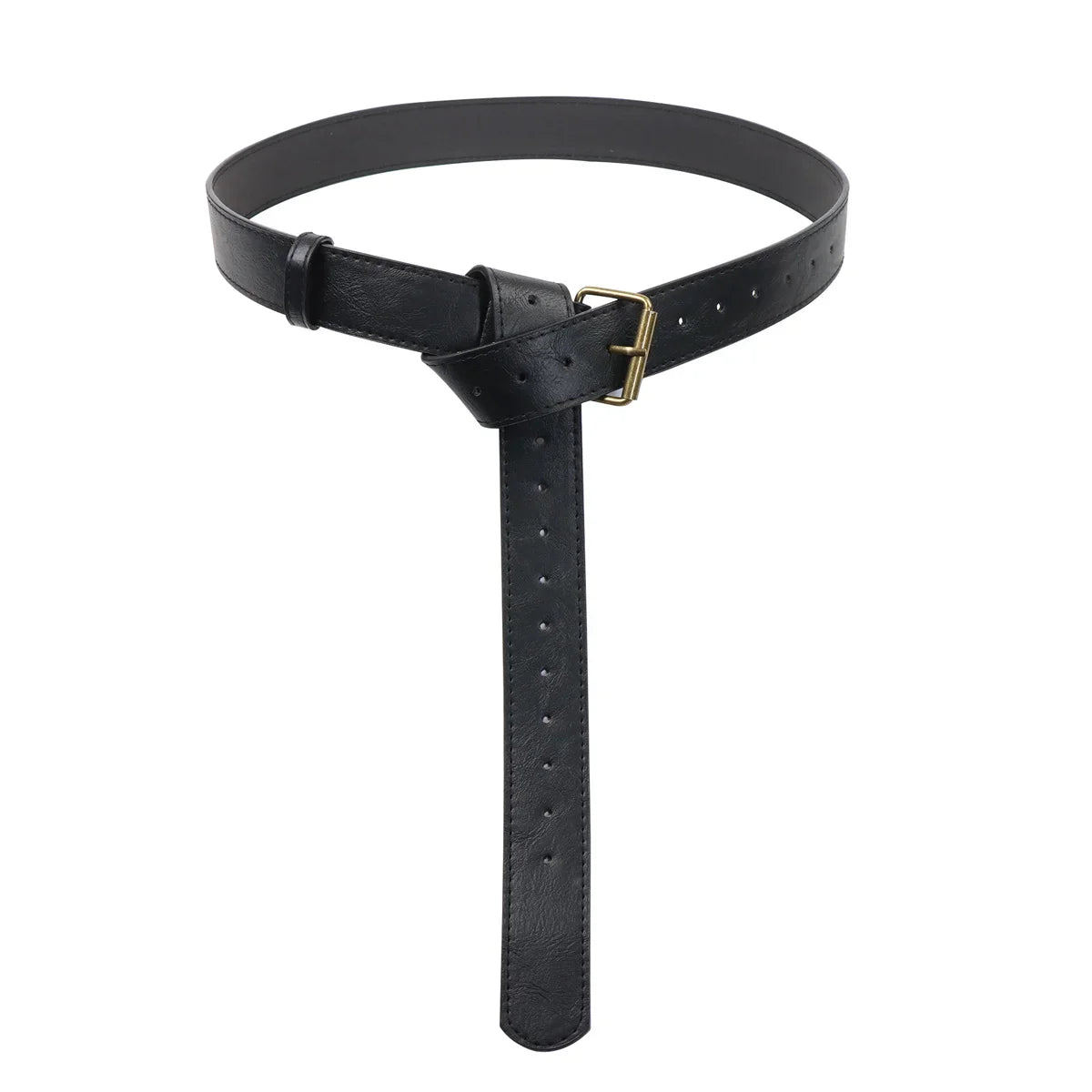 Renaissance Leather Cosplay Belt – Medieval Wizard Waist Bag with Alchemy Bottle, Cork Stopper & Copper Coin