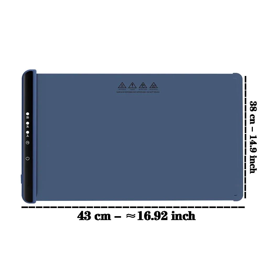 Electric Warming Tray – Foldable Silicone Food Warmer Plate, Fast Heating Portable Mat for Parties