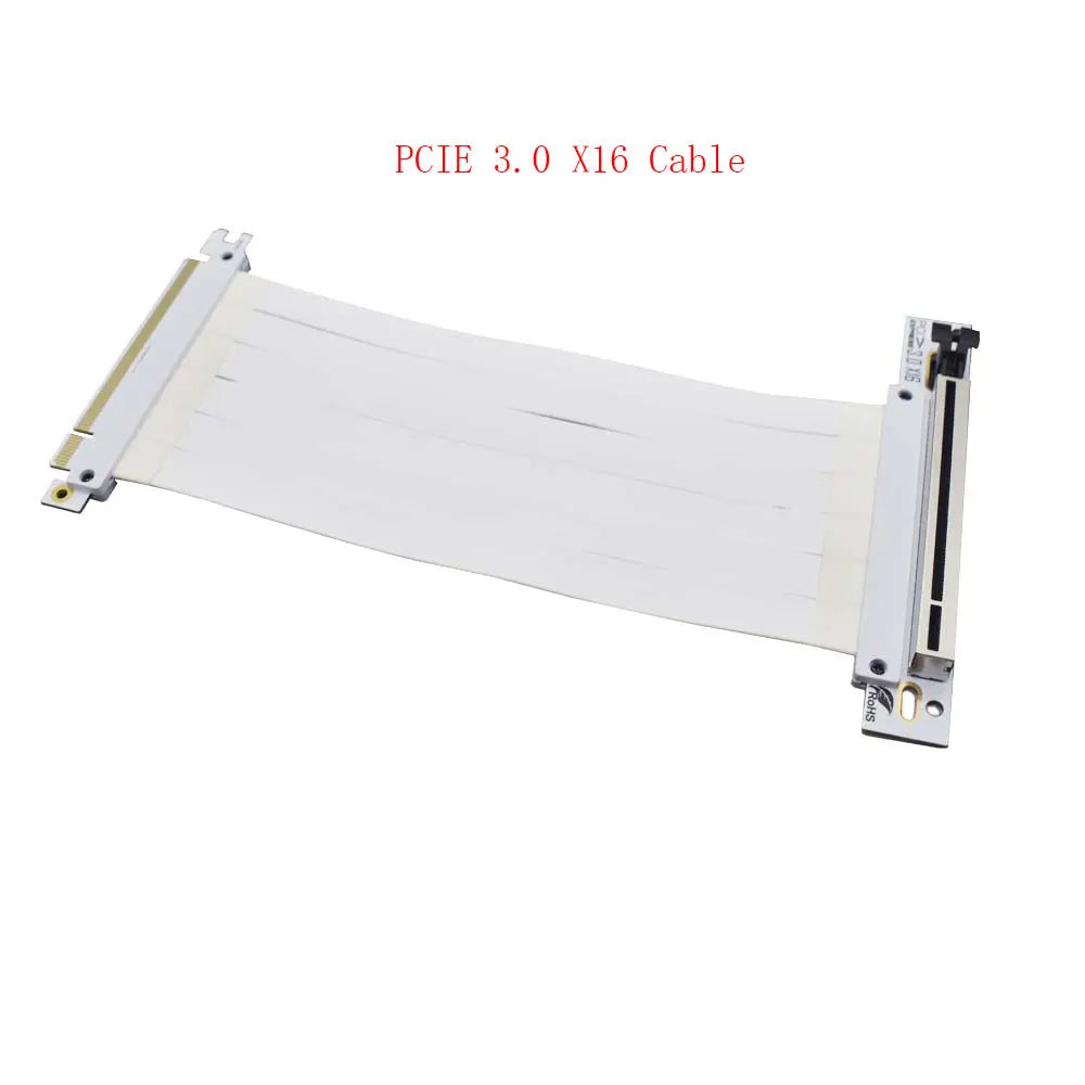 TISHRIC PCIe X16 Extension Cable - Shielded PCIe 4.0/3.0 Graphics Card Riser Cord