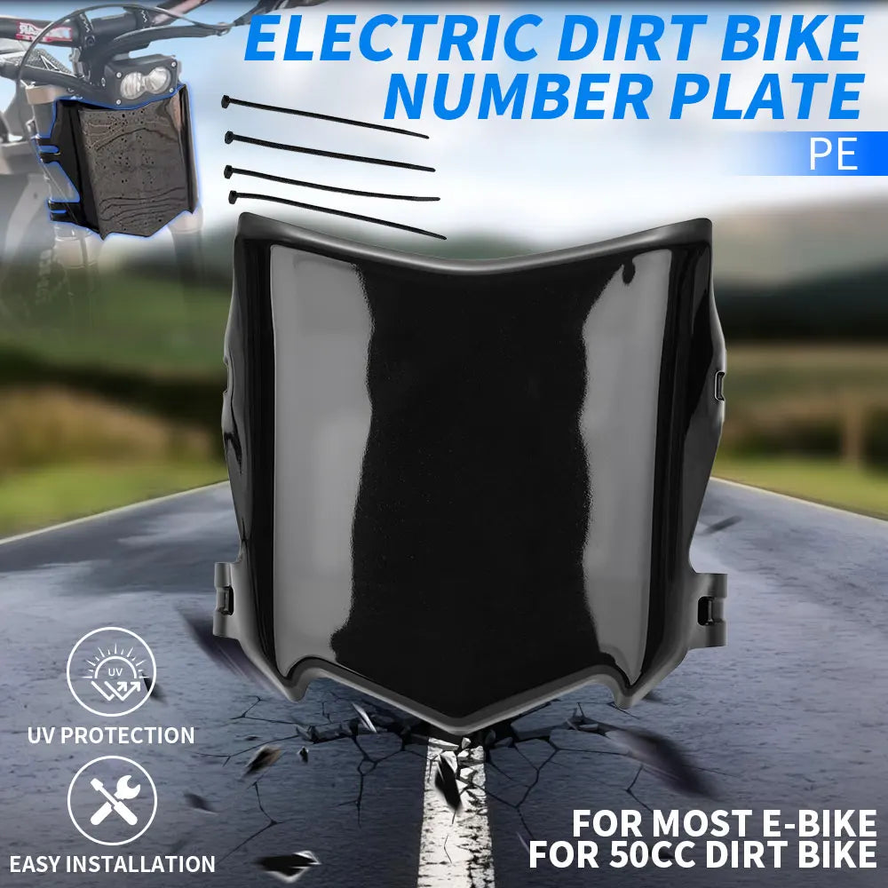 Motorcycle Front Number Plate - Motocross License Plate for Surron, Stark Varg & Talaria Dirt Bikes