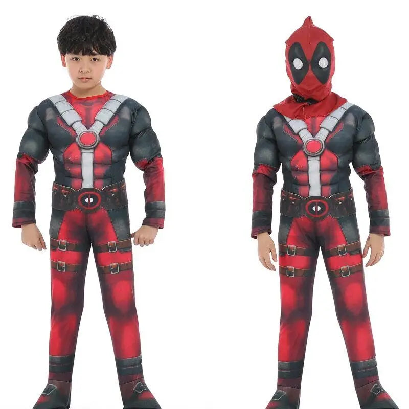Kids Wolverine Cosplay Costume – Luxury Mask & Jumpsuit for Halloween, Christmas, New Year, Superhero Role Play