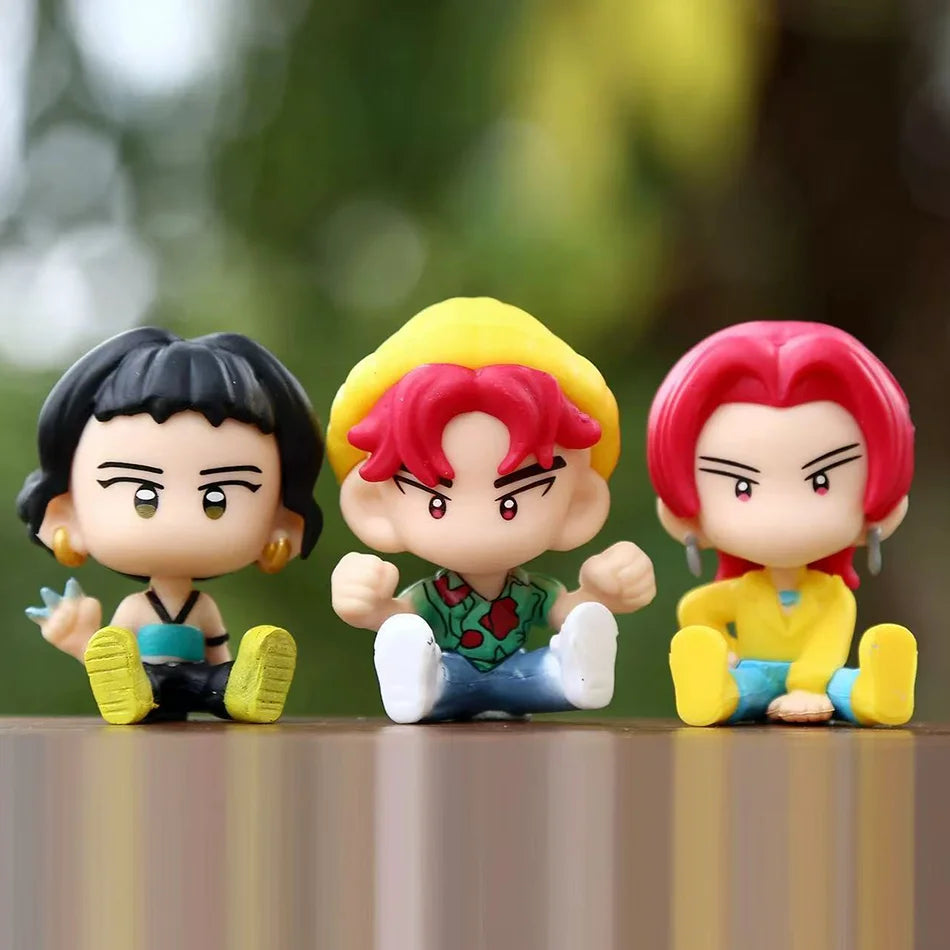 Q Version 10pcs Kpop Demon Hunters Action Figures β Tiger, Rumi, Mira & Zoey Collectible Dolls for Fans