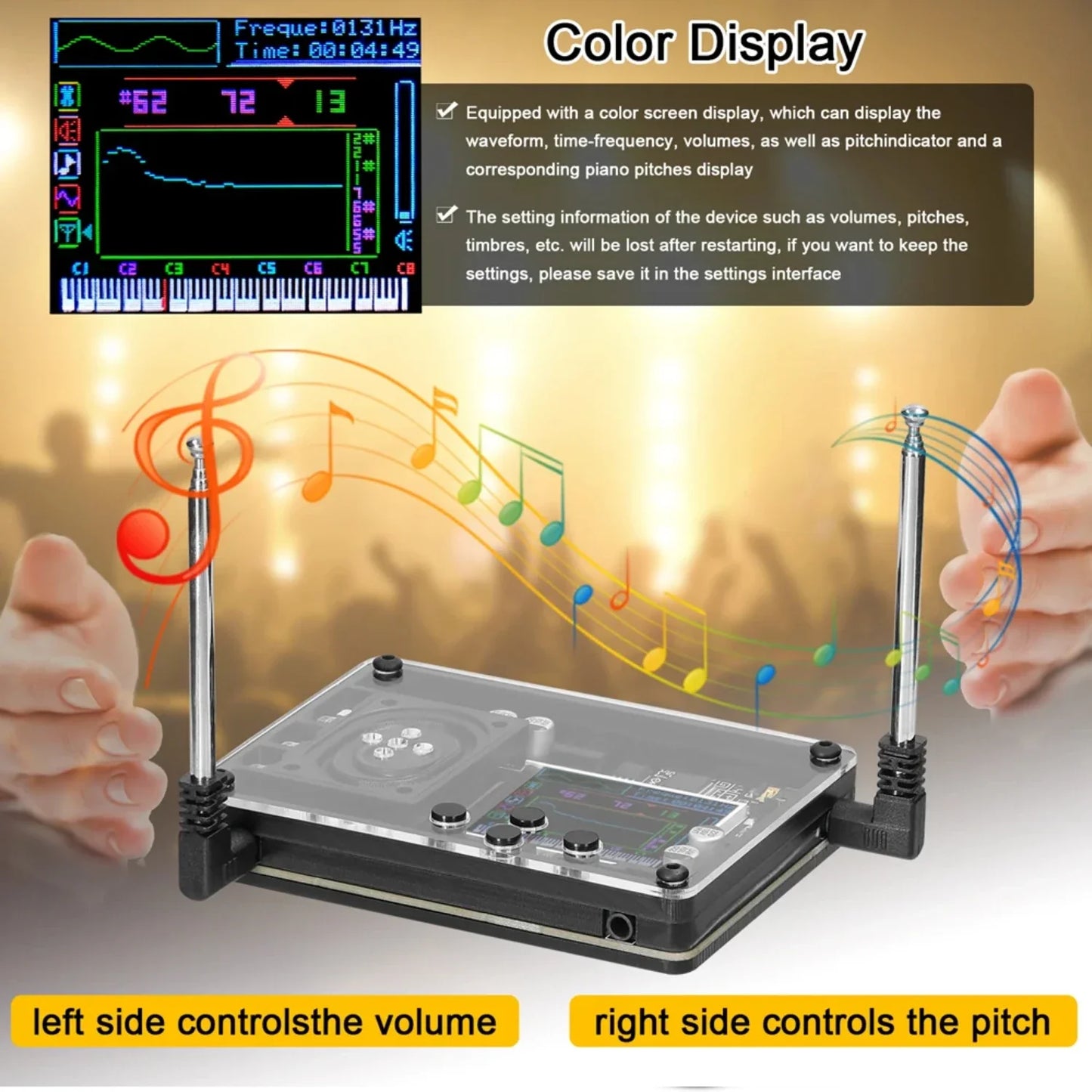 Theremin Musical Instrument – Fun & Novel Geek Gadget, Unique Gift for Boyfriend & Music Lovers