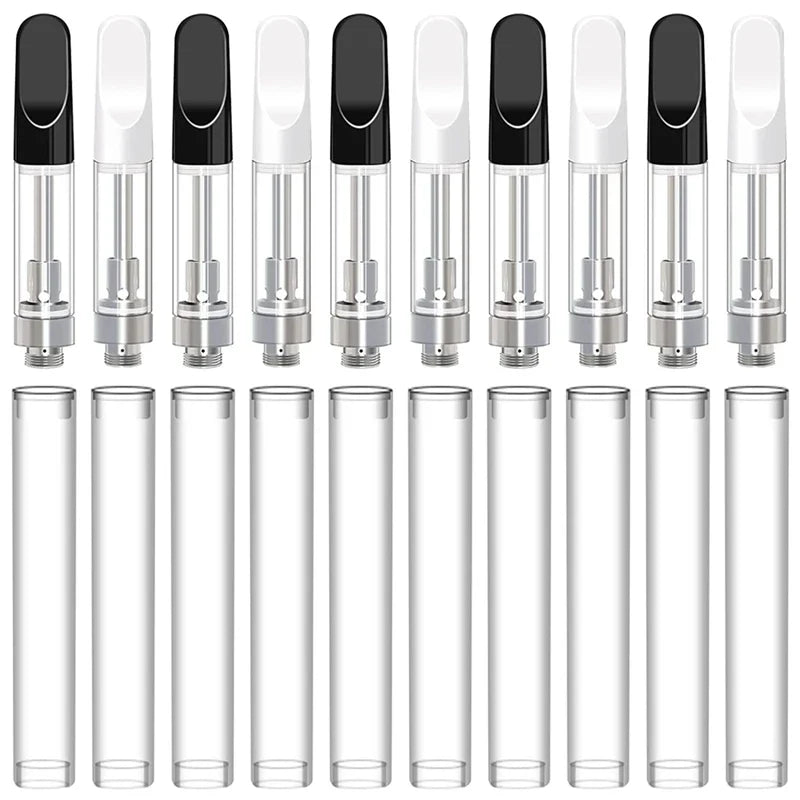 20PCS Empty 1.0ML Glass Ceramic Storage Cartridges – Easy to Refill