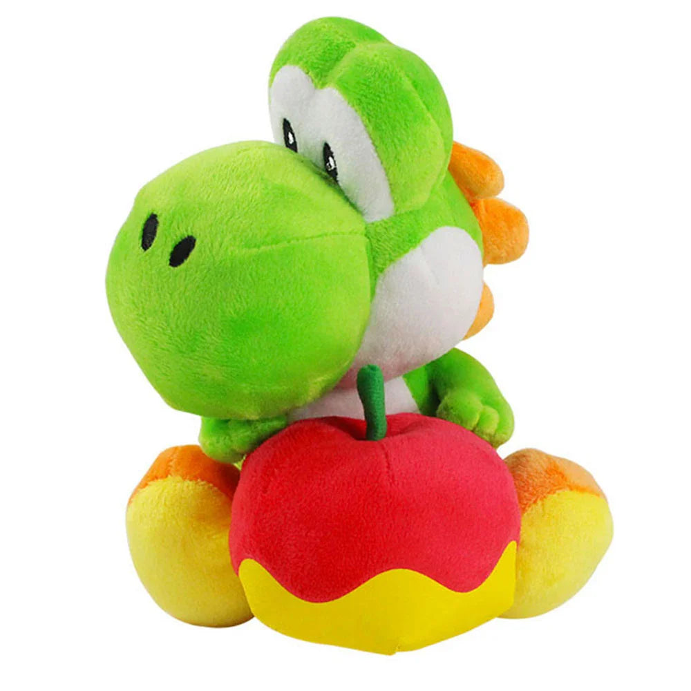 18cm Yoshi Plush Doll — Yoshi with Apple Stuffed Figure Toy