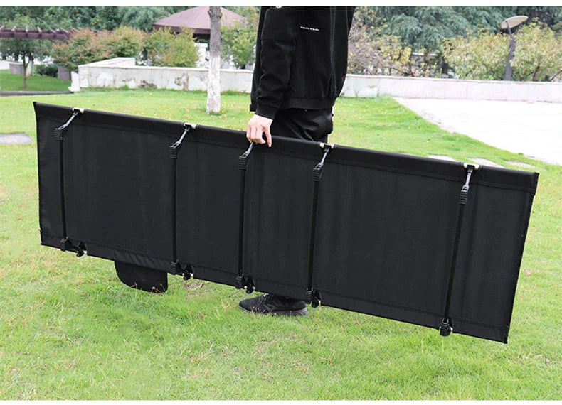 Portable Foldable Camping Cot - Single Person Outdoor Folding Bed, 330LB Capacity, Compact for Picnic & Camping