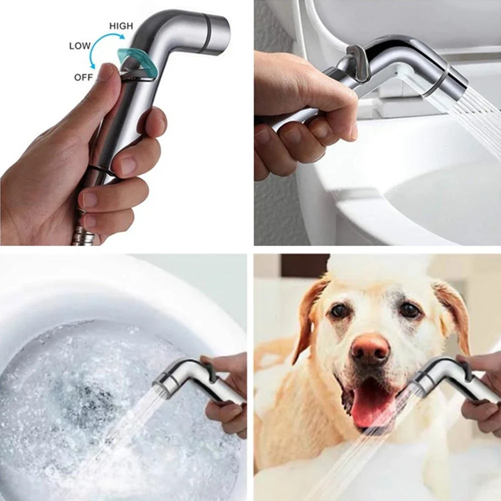Adjustable Flow Toilet Bidet Sprayer – Handheld Health Faucet & Shower Head for Bathroom Accessories
