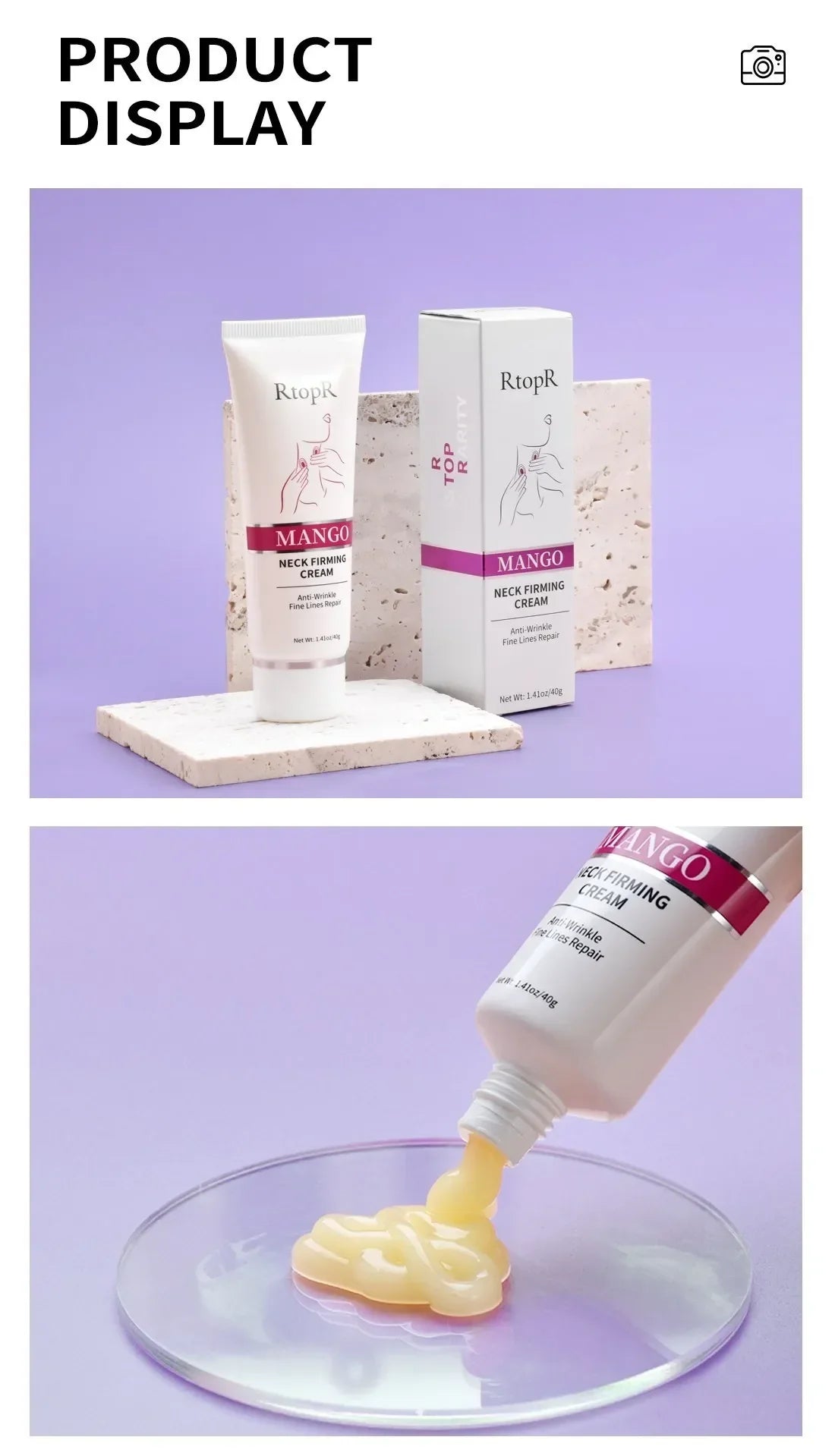 Rtopr Neck Cream — Reinforced Wrinkle Removal, Whitening & Moisturizing, Rejuvenating Neck Skincare