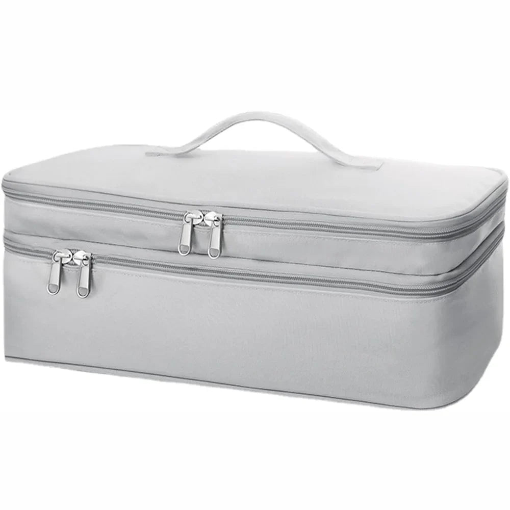 Portable Double-Layer Hair Dryer Travel Case – Storage Bag for Dyson, Shark FlexStyle & Attachments Organizer Carrying Case
