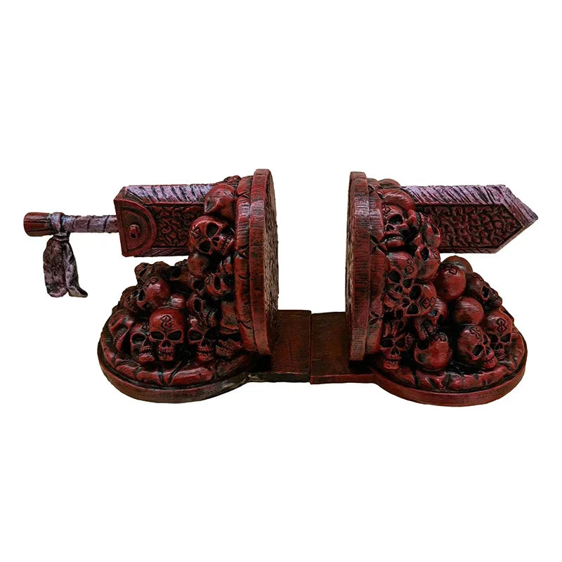 Non-Slip Berserk Bookends – Dragon Slaying Knife Resin Bookstop, Decorative Ornament for Reading Desk, Home & Gift