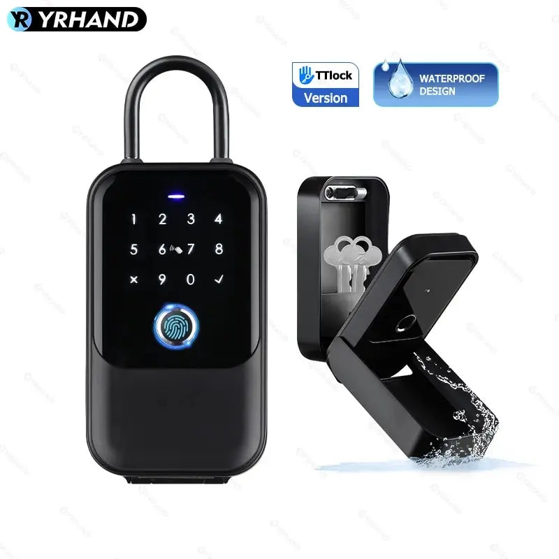 TTlock Smart Key Lock Box – Wireless Digital Code & Bluetooth Key Safe, App-Controlled Electronic Key Box for Home or Host